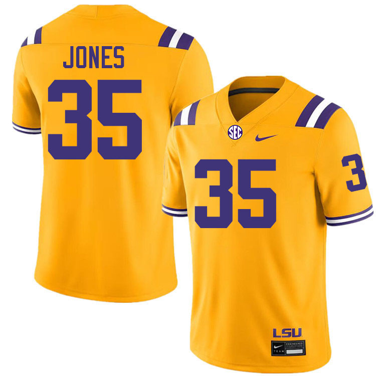 Sai'vion Jones LSU Tigers Jersey,Louisiana State University Tigers Football Jersey-Gold